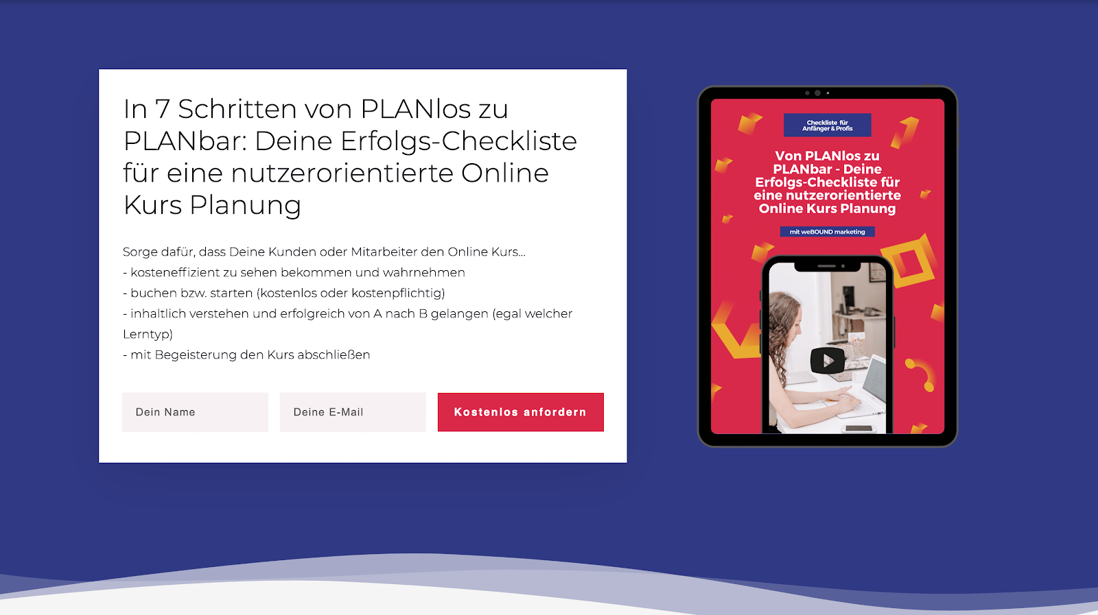 Von PLANlos zu PLANbar: Deine Erfolgs-Checkliste für eine nutzerorientierte Online Kurs Planung